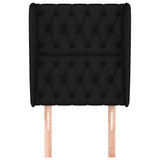 Vidaxl hoofdbord met randen 83x23x118 128 cm stof zwart