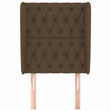 Vidaxl hoofdbord met randen 83x23x118 128 cm stof donkerbruin