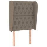 Vidaxl hoofdbord met randen 83x23x118 128 cm stof taupe