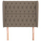 Vidaxl hoofdbord met randen 93x23x118 128 cm stof taupe
