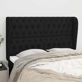 Vidaxl hoofdbord met randen 163x23x118 128 cm stof zwart