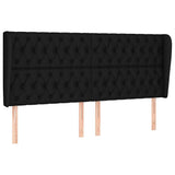 Vidaxl hoofdbord met randen 183x23x118 128 cm stof zwart