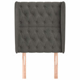 Vidaxl hoofdbord met randen 83x23x118 128 cm fluweel donkergrijs