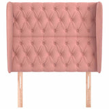 Vidaxl hoofdbord met randen 103x23x118 128 cm fluweel roze