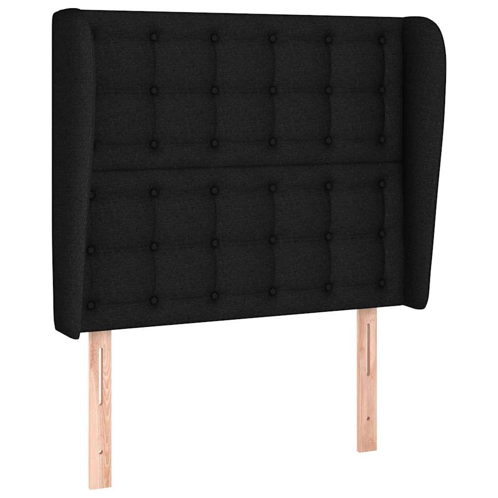 Vidaxl hoofdbord met randen 83x23x118 128 cm stof zwart