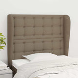 Vidaxl hoofdbord met randen 83x23x118 128 cm stof taupe