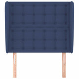 Vidaxl hoofdbord met randen 83x23x118 128 cm stof blauw