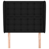Vidaxl hoofdbord met randen 93x23x118 128 cm stof zwart