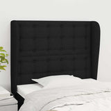 Vidaxl hoofdbord met randen 103x23x118 128 cm stof zwart