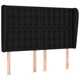 Vidaxl hoofdbord met randen 147x23x118 128 cm stof zwart