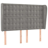 Vidaxl hoofdbord met randen 147x23x118 128 cm fluweel lichtgrijs