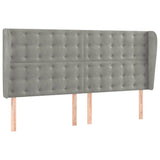 Vidaxl hoofdbord met randen 203x23x118 128 cm fluweel lichtgrijs