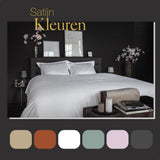 Ten Cate Baumwollsatin-Einzelbettbezug 140 x 200 220 cm weiß