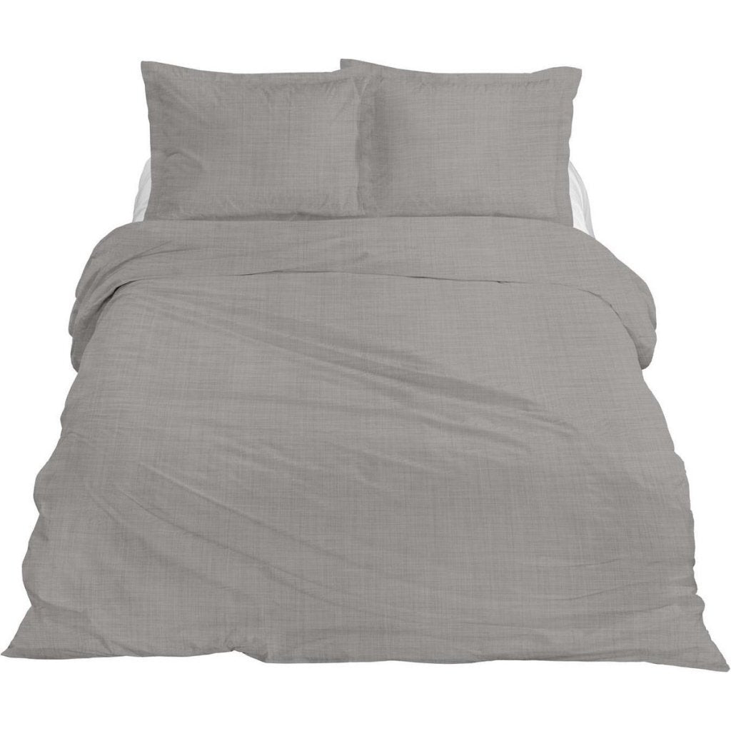 Ten Cate Premium-Leinen-Einzelbettbezug 140 x 200 220 cm, wolkiges Grau