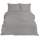Ten Cate Premium-Leinen-Einzelbettbezug 140 x 200 220 cm, wolkiges Grau