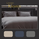 Ten Cate Premium-Leinen-Einzelbettbezug 140 x 200 220 cm, wolkiges Grau