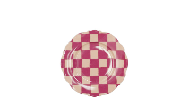 Lexi ontbijtbord roze - h1,5xd21cm