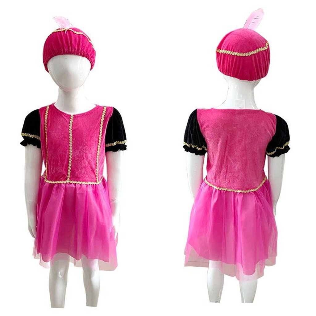 Sinterklaas Dress Set Set Pete Dress Rosa 5-7 anni