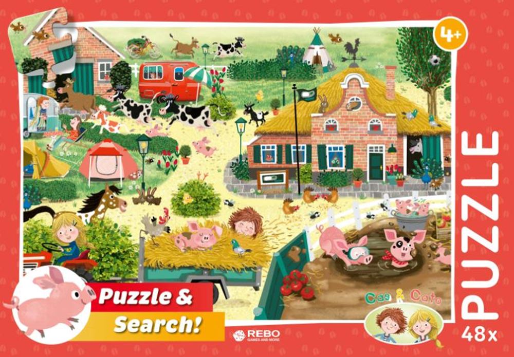 Rebo Publishers Puzzle Cas Cato Farm, 48 Teile.