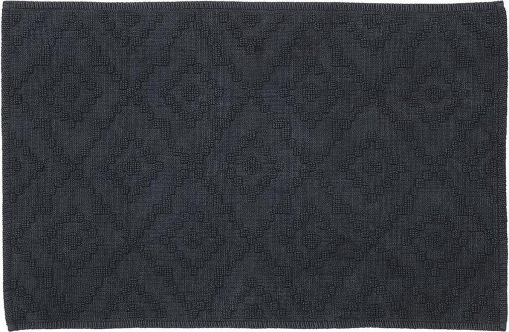 SEAL Aztec Bathmat 60x90 cm Algodón gris oscuro