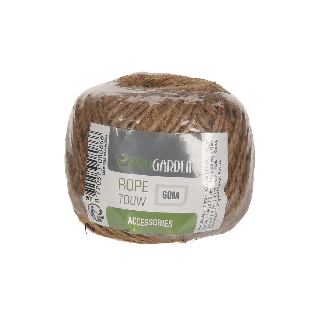 Pro garden garden jute touw 60 m