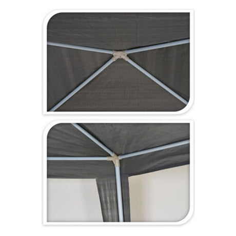 Pro Gartenpartyzelt 300x300x245 cm grau
