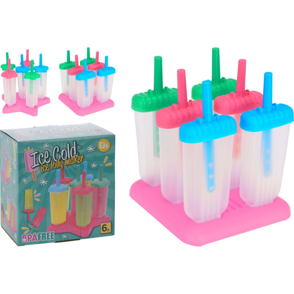 Basic ijslolly maker voor 6 ijsjes