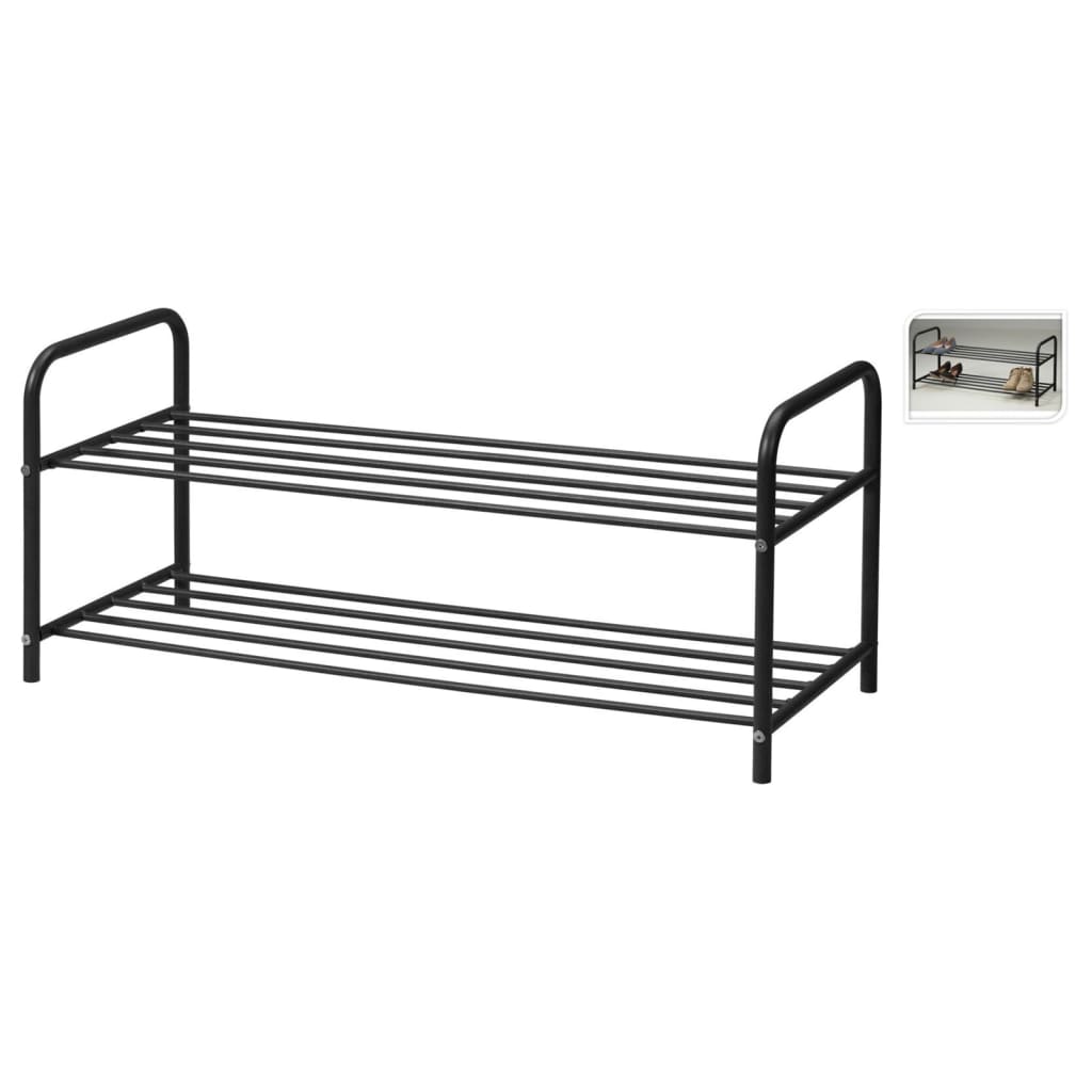 Solutions de stockage Solutions de stockage Rack à chaussures avec 2 couches 91x35x38.5 cm