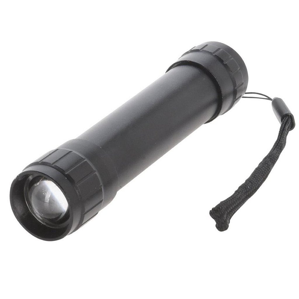No-Fire-Taschenlampe Aluminium schwarz | 6 Stück