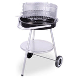 Bbq barbecue 47x77 cm zwart rvs
