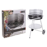 Bbq barbecue 47x77 cm zwart rvs