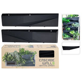 ProGarden Plan Backwandlandung 2 Stücke 78x19x35 cm Anthrazit -gelöscht