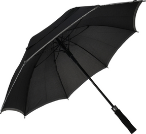 Pioneer Regenschirm schwarz mit grauem Rand ã˜104cm