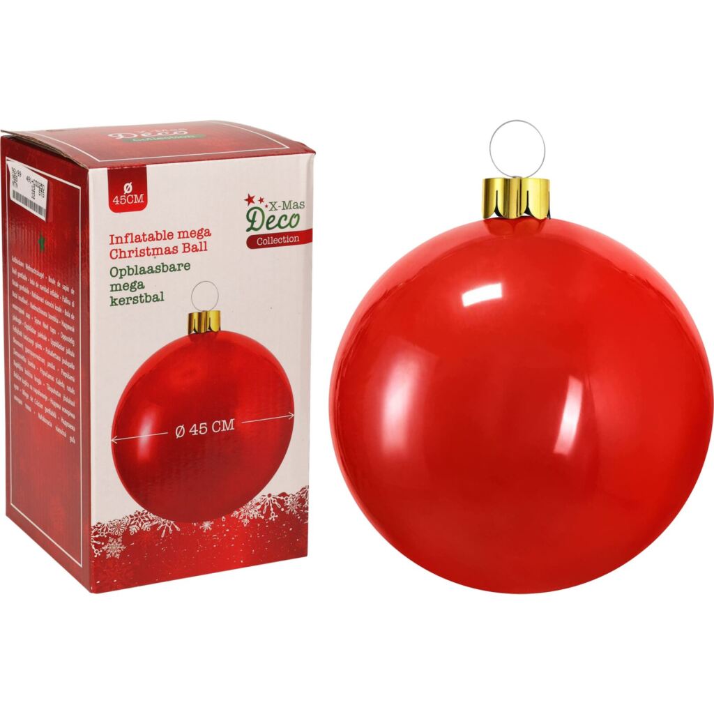 Andere Marken aufblasbarer Weihnachtsball 45 cm rot