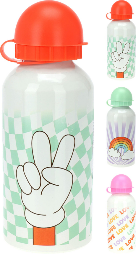 Sportflasche mit Aufdruck aus Aluminium, 350 ml