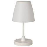 H s Collection Tischleuchte LED wiederaufladbar 13x30 cm weiß