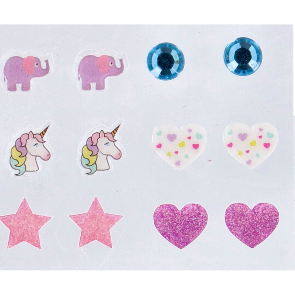 Overige merken unicorn oorbellen stickers