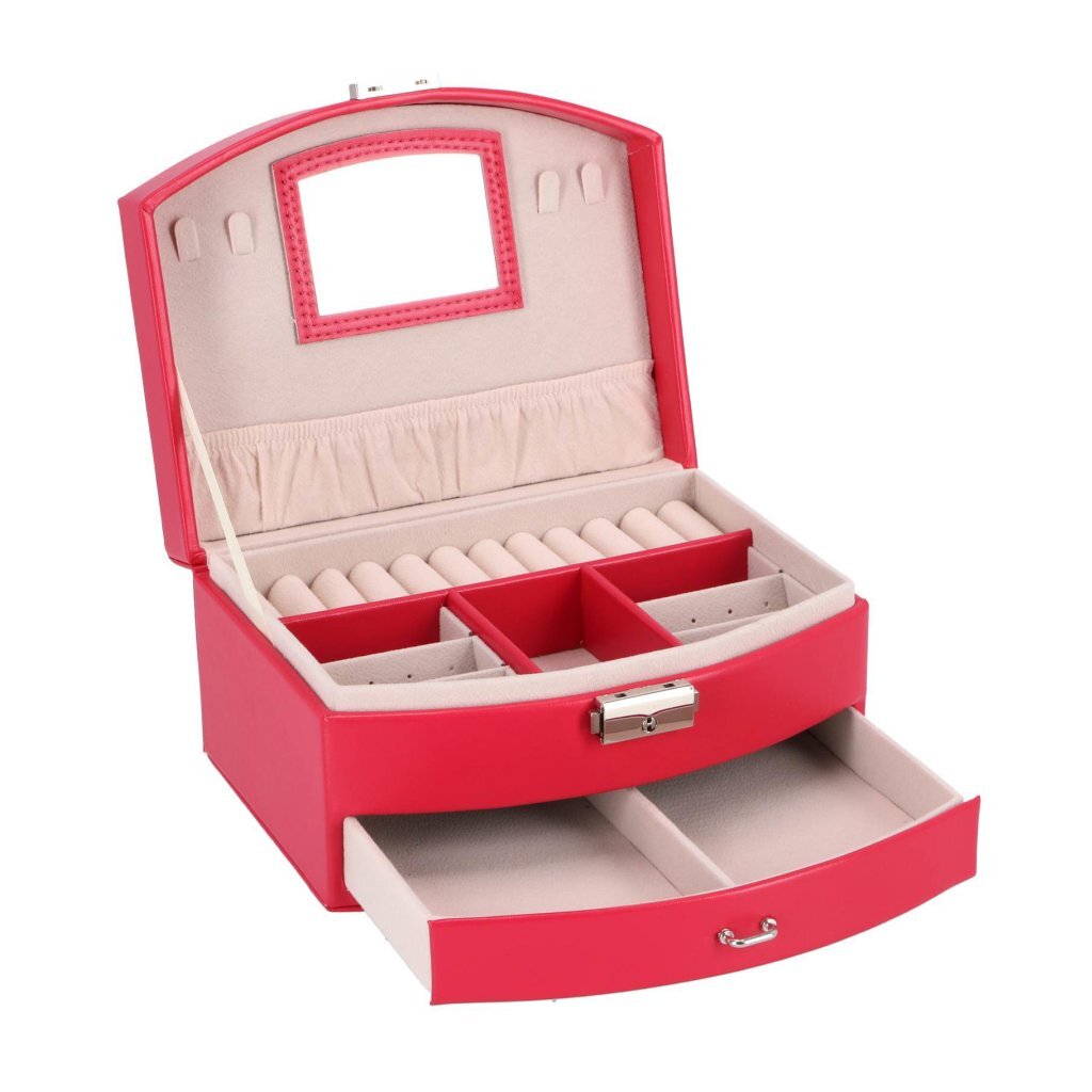 No Brand Schmuckkästchen Deluxe Pink