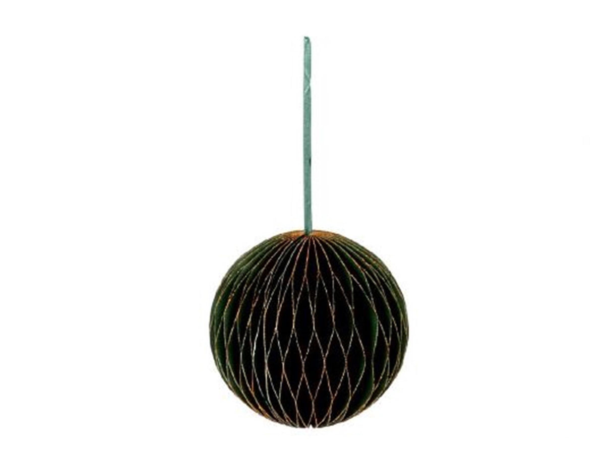 HBx Natural Living Weihnachtskugelpapier10cm grün