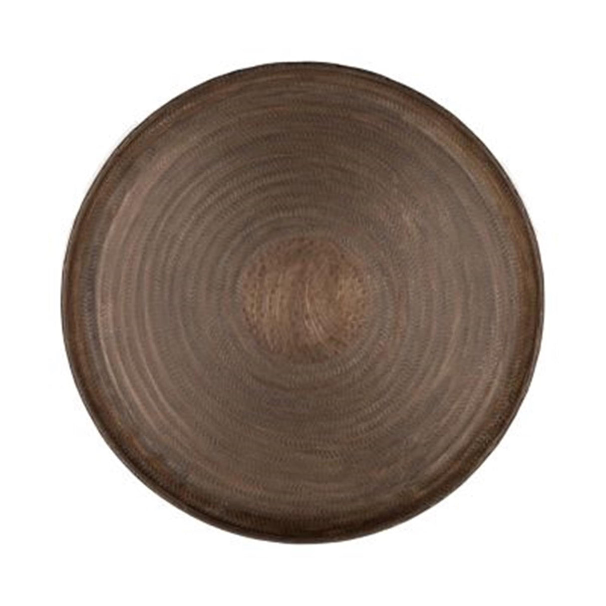 Hbx Natural Living Tablett aus Metall, Durchmesser 38 cm