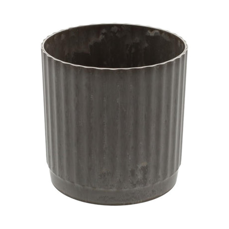 Hbx Natural Living Blumentopf, Melamin, gerippt, Durchmesser 14 x 15,5 cm