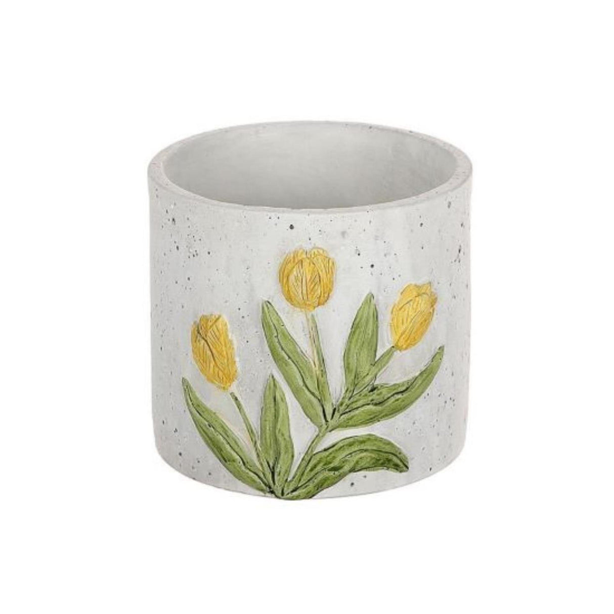 Hbx Natural Living Blumentopf Tulpe gelb ø12,5xh11,3cm