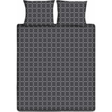 Ten Cate Baumwoll-Einzelbettbezug, 140 x 200, 220 cm, grafisches Anthrazit