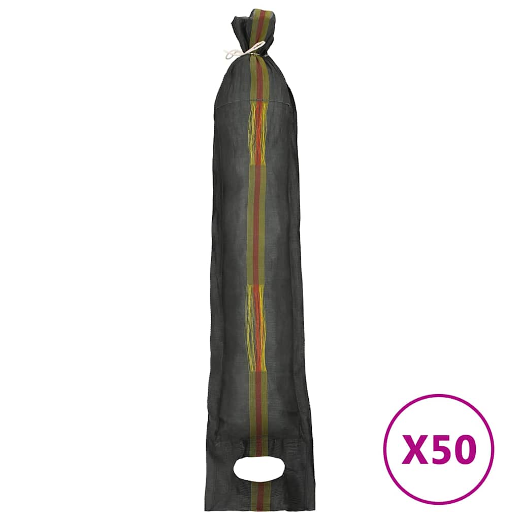 VidaXL Sandsäcke 50 Stück 103x25 cm HDPE dunkelgrün
