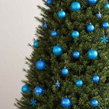 Vidaxl 111-delige kerstballenset polystyreen blauw