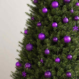 Vidaxl 111-delige kerstballenset polystyreen paars