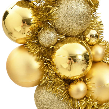 Vidaxx Weihnachtskranz 45 cm Styropor goldfarben
