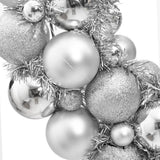 Vidaxl Weihnachtskranz 45 cm Polystyrol Silberfarbe