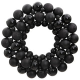 Vidaxl Weihnachtskranz 45 cm Polystyrol Schwarz