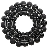 Vidaxl Weihnachtskranz 45 cm Polystyrol Schwarz